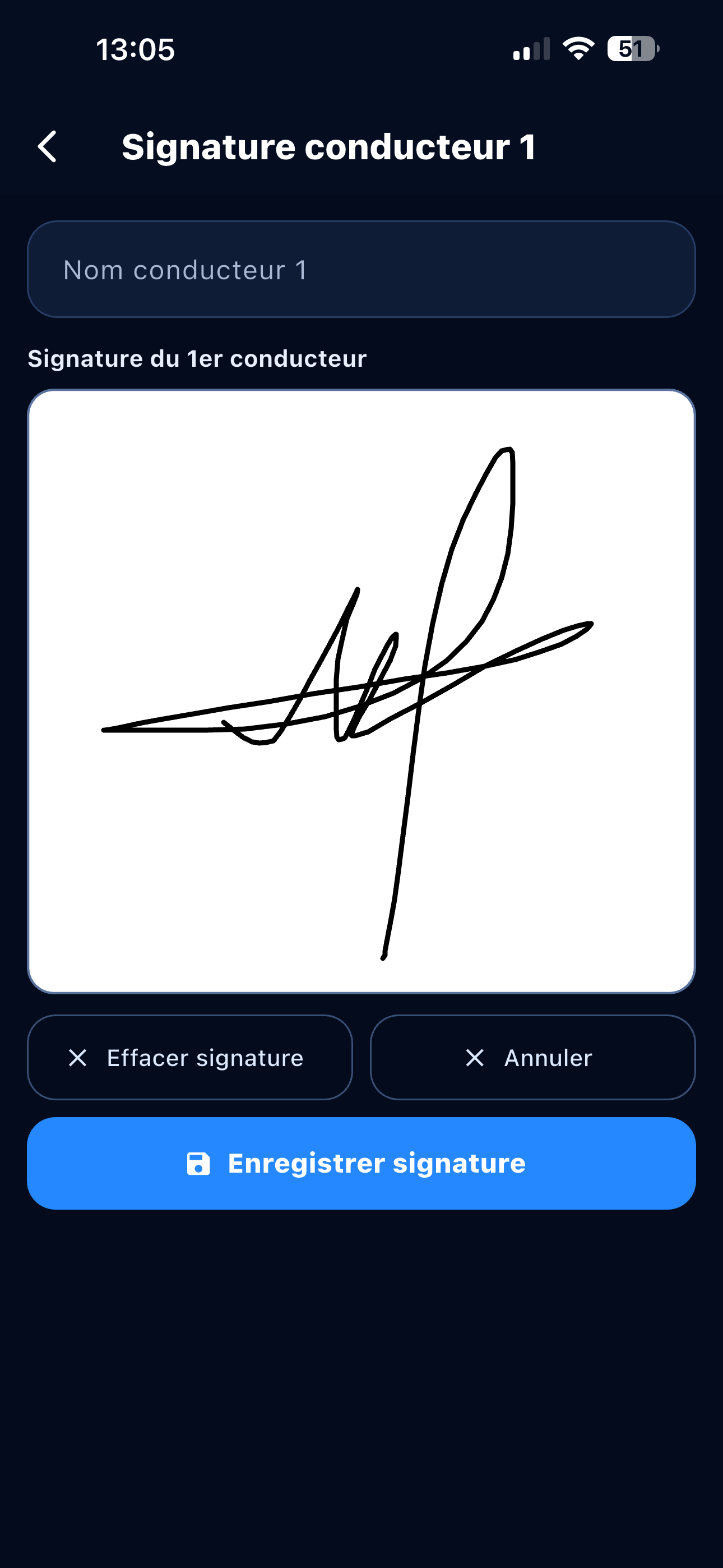 Signature conducteur mobile GestionPro SOFTGCAR